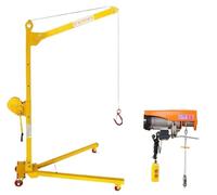 QIYFOZ Grue de Levage électrique Portable pour Usage Domestique et Automobile, Conception Pliable pour Un Rangement et Un Transport faciles