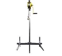 QIYFOZ Grue de Levage Robuste pour l'installation de climatiseurs, Support Pliable galvanisé et treuil Manuel autobloquant de 10/15 m - (Taille 20 m)