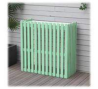 QIYFOZ Housse de Protection pour climatiseur extérieur en Bois, Cadre extérieur, Support d'affichage pour Plantes, écran de confidentialité décoratif, santé environnementale, ét