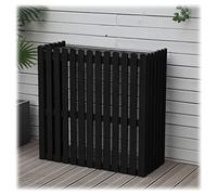 QIYFOZ Housse de Protection pour climatiseur extérieur en Bois, Cadre extérieur, Support d'affichage pour Plantes, écran de confidentialité décoratif, santé environnementale, ét