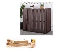 QIYFOZ Housse de Protection pour climatiseur extérieur en Bois, Cadre extérieur, Support d'affichage pour Plantes, écran de confidentialité décoratif, santé environnementale, ét