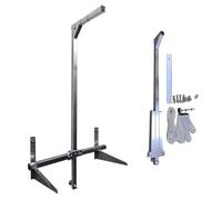 QIYFOZ Outil de Levage Robuste pour climatiseurs - Treuil Manuel de 1200 LB avec Support Pliable pour Une Installation Facile - Ensemble de Grue autobloquant - (Couleur : sans t