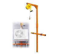 QIYFOZ Outil d'installation de climatiseur - Support de Levage Robuste et Grue à treuil Manuelle pour l'installation d'unités de climatisation extérieures (capacité de 150 kg, p