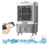 QIYFOZ Rafraîchisseur d'air évaporatif Portable avec télécommande, Oscillation à 120°, 3 Vitesses, Comprend des Blocs réfrigérants pour Un Refroidissement Optimal, idéal pour l'