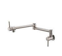 QIYFOZ Robinet de Cuisine Pliable et réglable - Robinet à Double Articulation et Bras pivotant pour Eau Froide Simple. Installation Facile. Conception compacte. Idéal pour Les c