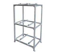 QIYFOZ Support au Sol à Trois Niveaux pour climatiseurs Split/Pompes à Chaleur, Support de condenseur Robuste, Support pour climatiseurs Split sans Conduit de 9 000 à 18 000 BTU