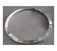 QIYFOZ Système de Drainage de tranchée Rond en Acier Inoxydable pour Jardin et aménagement paysager. Canal de Drainage d'eau à Profil Bas de 39,4 Pouces de diamètre, idéal pour
