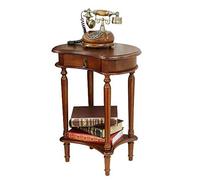 QIYFOZ Table de téléphone, Table d'appoint sculptée américaine, étagères avec tiroirs, Table d'appoint de Salon téléphonique, Table de décoration de Pot de Fleurs rétro de Style