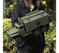 QIYHBVR Camion Militaire RC, Véhicule De Commandement Militaire De Simulation 6WD Voitures De L'armée Télécommandées Tout-Terrain, Échelle 2.4Ghz 1:16, Jouet Électrique De Camions De L'armée