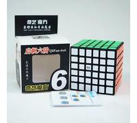 Qiyi 3x3x3 4x4x4 5x5x5 Cube magique professionnel autocollant noir Cube de vitesse Puzzle apprentissage Cubo Magico jouets pour enfants cadeaux pour enfants-6x6x6