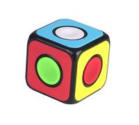 Qiyi-Cube Magique Spinner Du Bout Des Doigts,Jouet Professionnel Version Base Noire,1x1x1 - Type Fingertip Magic Cube