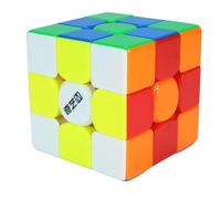 QiYi M PRO 3x3 V2 Pioneer UV Cube de vitesse magnétique - Technologie MagLev, aimants à bille, double réglage (11 réglages), revêtement UV brillant, sans autocollant, 55,5 mm, phare pour cubing