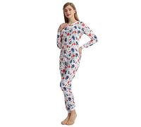 QIYUANT Pyjama Combinaison Femme Bouton Doux Grenouillères Onesie Printemps Automne Hiver Noël Vêtements d'Intérieur de Nuit Adulte Une Piece (Carpe, S)