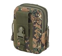 QIYUANT Sac Ceinture Tactique Militaire, Sacoche Ceinture Molle EDC Multifonctionnel Étanche Pochette Téléphone pour Cyclisme Randonnée Alpinisme Sports Extérieurs Jungle Numérique