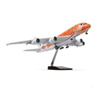 QIYUMOKE 1/160 ANA A380 Orange Turtle Grand Modèle Moulé sous Pression 18 Pouces Modèles d'avion avec Support Sky Jumbo Airliner Display Modèle Kit