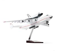 QIYUMOKE 1/200 Antonov An-225 Buran Modèle de navette spatiale pré-construit Mriya an 225 Modèle d'avion (41,9 cm L) avec support pour les passionnés d'avions militaires adultes, objets de collection