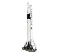QIYUMOKE 1/200 Falcon 9 Modèle fusée Support 30 cm | Falcon 9 maquette fusée, modèle collection adulte, cadeau pour passionnés espace, décoration bureau