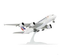 QIYUMOKE 1/240 France A380 Modèle Avion Modèles Avion avec Support (12 po-L) Kit Modèle Pré-construit pour Adulte - Cadeaux Créatifs Aviation, Collection de Table Affichage