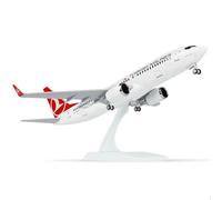 QIYUMOKE 1/240 Modèle d'avion turc 737 pour Boeing 737 avec support (longueur 12 pouces) Kit de modélisme préfabriqué pour adultes - Cadeaux créatifs du monde de l'aviation
