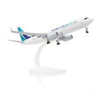 QIYUMOKE 1/300 737 Modèle Avion métal Support Convient pour West Jet 20 cm