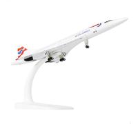 QIYUMOKE 1/300 Concorde British Modèle Avion métal Support 20 cm
