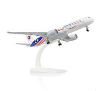 QIYUMOKE 1:300 Malaysia A350 Modèle d'avion métal moulé avec Support 19 cm