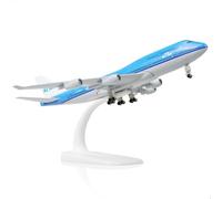 QIYUMOKE 1/300 Pays-Bas 747 Modèle d'avions pour Boeing 747 Kits de modèles d'avion en métal moulé sous Pression avec Support (6 Pouces) Convient Aux Passionnés d'Aviation Cadeaux et Ornements
