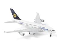 QIYUMOKE 1/400 pour Lufthansa A380 Modèle moulé sous Pression avec Support | Modèle d'avion en alliage 15cm avec roues collection aéronautique adulte décoration de bureau ou cadeau pour toutes occasions