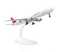 QIYUMOKE Maquette Turquie Aviation Boeing 777 1/300 en métal avec Support (7,5 Pouces) pour passionnés d'aviation