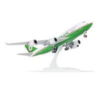 QIYUMOKE Modèle d'avion 1/240 Eva Air 747 pour modèle d'avion Boeing 747 avec support (longueur 12 pouces) Kit de modélisme préfabriqué pour adultes - Cadeaux créatifs de l'air