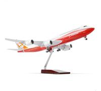 QIYUMOKE Modèle d'avion Boeing 747-8 1/160 avec support (47 cm) pour Boeing 747-8, modèle en résine pour adultes, cadeau souvenir pour les amateurs d'aviation, décoration pour la maison ou le bureau
