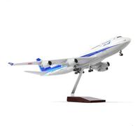 QIYUMOKE Modèle d'avion compatible ANA 747 grand format 1/160 avec support (47 cm de long) pour Boeing 747 en résine pour adulte, souvenir, cadeau, décoration pour la maison ou le bureau