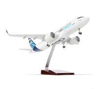 QIYUMOKE Modèle d'avion Prototype A320 Neo à l'échelle 1/100 - Kit d'avion moulé sous Pression avec Support (35,6 cm - L) - Modèle d'avion pré-construit pour Adulte - Cadeaux créatifs d'aviation,