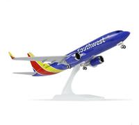 QIYUMOKE Modèle d'avion Southwest Airlines 1/240 737 pour modèle d'avion Boeing 737 avec support (longueur 12 pouces) Kit de modélisation préfabriqué pour adultes - Cadeaux créatifs de l'air