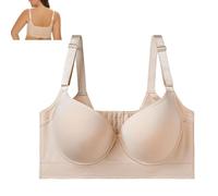 Qizaitz Taikay Soutien-gorge Push-Up Bra Taikay Dos Lissant Push Up Soutien-Gorge Bonnets Profondes pour Femme, chair, 90G