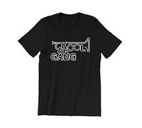 qizen Men's Kool & The Gang T-Shirt RNB Soul Funk Vinyl Celebration Get Down on It Live T-Shirt Balck L