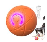 Qizeroty Balle Chien Interactif, Self Moving Dog Balle Interactive pour Chien, pour Chiens Interactive Intelligent Rechargeable avec Lumières LED, Balles Chiot Qui Bouge Toute Seule pour Chiot/Chiens