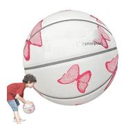 Qizeroty Ballon de Basketball pour - Ballon Dynamique pour Entraînement Scolaire | Matériel Sportif Léger pour Voyage Plage Compétition Salle