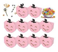 Qizeroty Boîtes à Bonbons d'Halloween, Boîte de Stockage en Papier, 10 Pièces Décorations D'Automne Rangement Gourmand Pour Chocolat Popcorn Cupcake Nougat Gelée