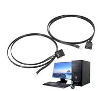 Qizeroty Câble d'Extension pour PC RGB,Bande de Conversion pour Lampe 3 et 4 Broches - Câble d'Extension RGB Accessoires Informatique pour PC Carte Graphique Alimentation Moniteur Vidéo