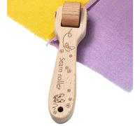 Qizeroty Clapper De Tailleur, Outils De Couture avec Molette À Repasser, 1 Roulette À Coudre, Ensemble D'outils De Quilting en Bois pour Le Quilting Et Le Repassage À Plat