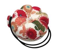 Qizeroty Coussin Pique-Aiguilles À Porter Au Poignet, Coussin À Épingles À Coudre avec Élastique, Insert D'aiguille À Motif Floral, Idéal pour Le Quilting Et Les Loisirs Créatifs (Couleurs)