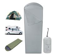 Qizeroty Douche Sac | Draps De Voyage pour Randonnée | Draps De Voyage Pliables pour Dormeurs Sensibles Randonnée Camping Festival - Camp D'Été