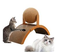 Qizeroty Jouet À Gratter pour Chat avec Balle, pour Chaton D'intérieur Et Chats Adultes, Jouet Interactif pour Chaton, Tapis À Gratter pour Protéger Les Meubles, Chatons Qui S'ennuient