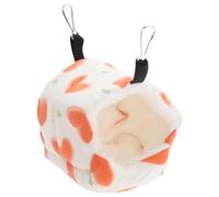 Qizeroty Maison pour Chinchilla | Caverne Chaude Et Douillette,Lit pour Petits Animaux,pour Le Furet Et Le Hamster, pour La Cage, pour Dormir, Se Reposer, Se Cacher, Jouer, Grimper en Hiver