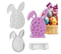 Qizeroty Moule À Œufs De Pâques - Œuf De Lapin Enduit Décoratif Artisanal - Accessoire De Fabrication Créative - Pour Décoration De Fête, Maison, Table Et Centre De Table