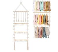 Qizeroty Porte-Barreau À - Porte Serre-Tête Et Barrette Murale - Rangement Murale Multicouche pour Chambre Dortoir Salon Et Intérieur
