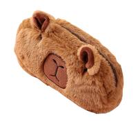 Qizeroty Trousse à Crayons Mignonne - Trousses à Stylo Peluche Capybara Cartoon,Pochette Zip Grand Modèle Sac Mignon pour Filles Femmes Ados École Collège Voyage Maquillage Toilette Organisation