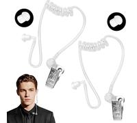 QIZHIQIAMY Deguisement Espion Enfant, Jouet Écouteurs Espion, Espion Costume Accessoires avec Clip de Maintien, Bouchons d'oreilles pour Halloween et Carnaval (B)