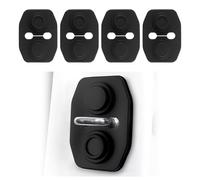 QIZUN 4 Amortisseur Serrure Porte pour Tesla Model 3 2020-2025, Protection en Silicone Anti-Rouille Cache de Gâche Étanche et Anti-poussière Amortisseur de Bruit et Vibration